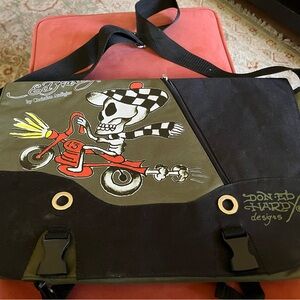 Ed Hardy soft laptop bag $50